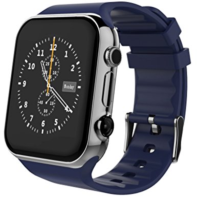 Scinex® SW20 16GB Bluetooth Smart Watch GSM Phone - US Warranty (Silver/Blue)