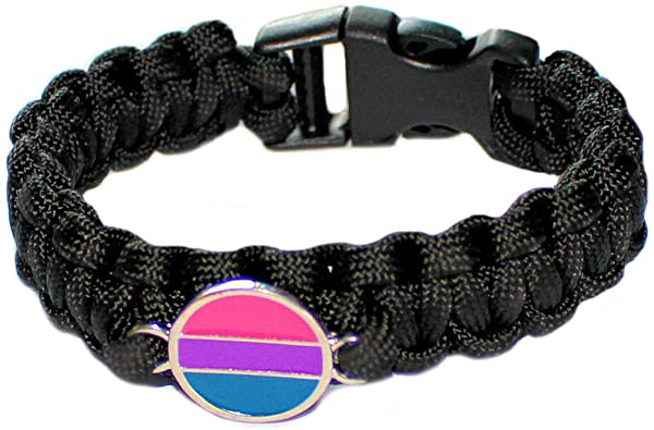Gay Rainbow Sisters Bisexual Paracord Bracelet