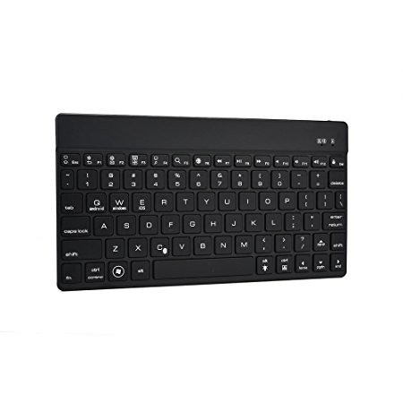 Cooper Cases Microsoft Surface Windows 8 Pro/RT keyboard, COOPER AURORA 7-Color Backlight LED Bluetooth Premium Wireless Portable Tablet Keyboard Laptop Keys, 60hr  Rechargeable Battery (Black)