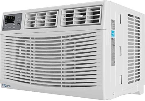 hOmeLabs 8,000 BTU Window Air Conditioner - Energy Star Certified AC Unit with Digital Thermostat and Easy-to-Use Remote Control - Ideal for Rooms up to 350 Square Feet