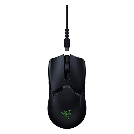 Razer Viper Ultimate HyperSpeed Lightest Wireless Gaming Mouse with RGB Charging Dock | 8 Programmable Buttons | 20,000 DPI Optical Sensor- Chroma RGB Lighting - Black - RZ01-03050100-R3A1