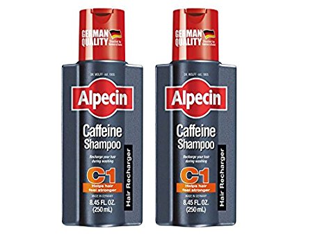 Alpecin C1 Caffeine Shampoo for Men, 8.45 Fluid Ounce (250ml) (Pack of 2)