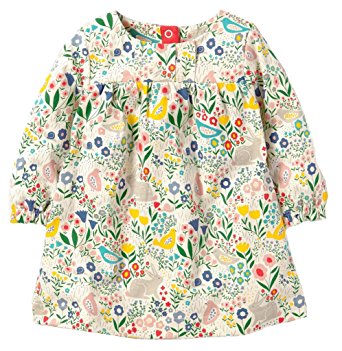 Girls Cotton Longsleeve Casual Dresses Print Cartoon by Fiream