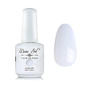 Beau Gel Soak Off UV LED Color Gel Polish Nail Art Manicure Lacquer 15ml Snow White (020)