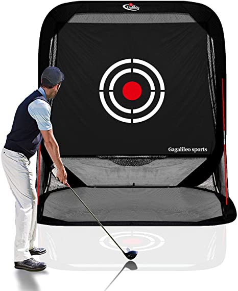 GALILEO Golf Nets Golf Hitting Net Training Aid Driving Pop Up Automatic Ball Return for Backyard Driving with Target&Carry Bag