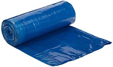 AmazonCommerical 30 Gallon Blue Recycling Bags /w Drawstrings - 1.1 MIL - 30 Count