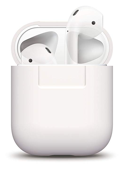 elago AirPods Silicone Case [White] - [Extra Protection] [Hassle Free] - for AirPods Case