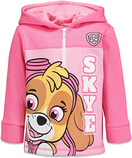 Nickelodeon Paw Patrol Skye Half-Zip Fleece Pullover Hoodie