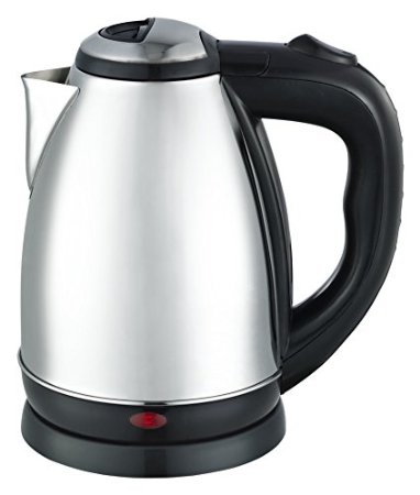 Maxware Stainless Steel Cordless Electric Kettle, Sliver (1.8 Liter)