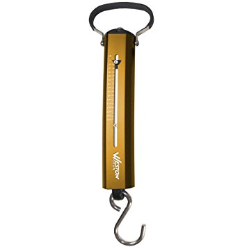 Weston Spring & Hook Scale, 150 lb (14-0308-W), Anodized Aluminum, Non-Slip Grip, Patented