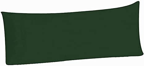 Body Pillowcase 20 x 54, 100% Brushed Microfiber, Body Pillowcase, (Envelope Closure, Green)