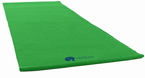 MyQuest Bikram Hot Yoga Towel - Microfiber Non Slip Yoga Mat Towel With Premium Carry Bag - 2 Sizes, 4 Colors