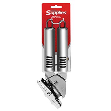 Manual Can Opener Heavy-Duty Stainless Steel with Ergonomic Handles Cuts Smooth Edges for Home Kitchen Camping Emergency Preparedness by Topenca Supplies