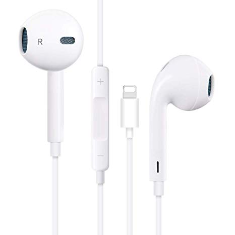 Earphones, with Microphone Earbuds Stereo Headphones and Noise Isolating Headset Made Compatible with iPhone Xs/Max/XR/8 Plus/8/7 7plus/7/X-03