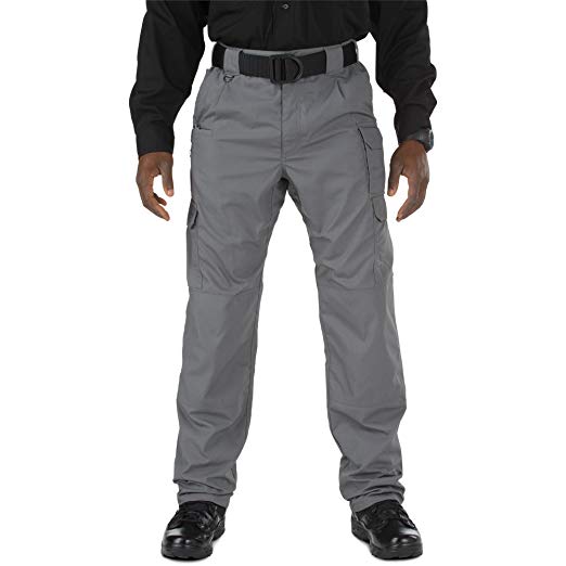 5.11 Tactical Men's Taclite Pro Lightweight Performance Pants, Cargo Pockets, Action Waistband, Style 74273, Storm, 36W x 32L