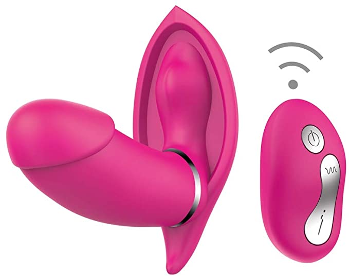 Wearable G-Spot Clit Vibrator, Remote Control Female Sex Toy for Women, Rechargeable Masturbation Dildo Vibrator