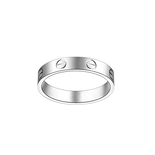 nymph code Love Rings for Women Couples Rings Steel Ring Men Valentine's Day Promise Engagement Wedding Great Gift for Love