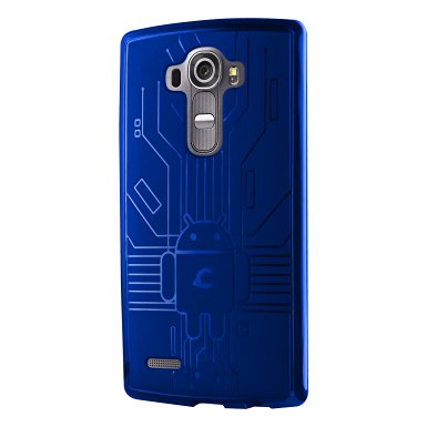 LG G4 Case, Cruzerlite Bugdroid Circuit Case for LG G4 - Retail Packaging - Blue