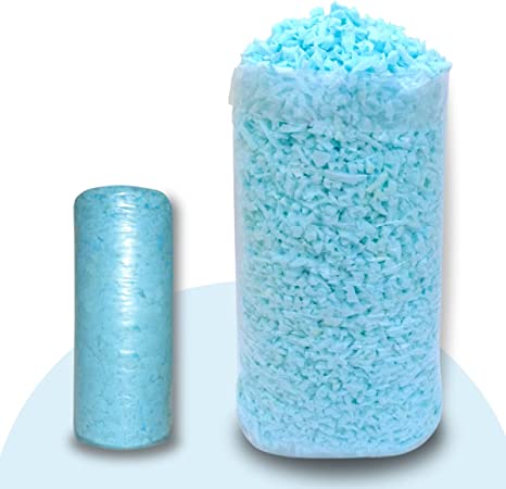 Shredded Memory Foam for Bean Bag Filler Pouf Filling Prefect Refill Material for Bean Bag Chair Pillow Stuffing for Stuffed Animals Ottoman Couch Cushion Dog Bed (Blue, 5 Pound (Pack of 1))…