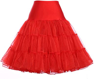 GRACE KARIN Women 50s Petticoat Skirts Tutu Crinoline Underskirt CL8922