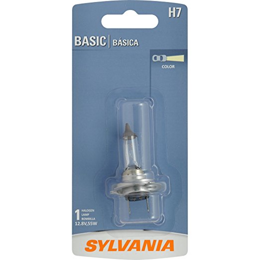 SYLVANIA H7 Basic Halogen Headlight Bulb, (Contains 1 Bulb)