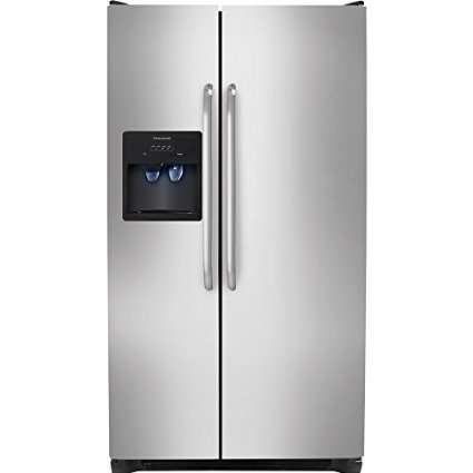 Frigidaire FFSS2614QS260 Cu Ft Stainless Steel Side-By-Side Refrigerator