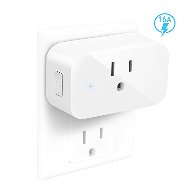 Smart Plug, YTE Wifi Outlet Works with Alexa, Control your Devices from Anywhere, Mini Smart Socket with Timer Function, No Hub Required, 16A