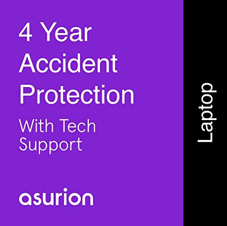 ASURION 4 Year Laptop Accident Protection Plan with Tech Support $400-449.99