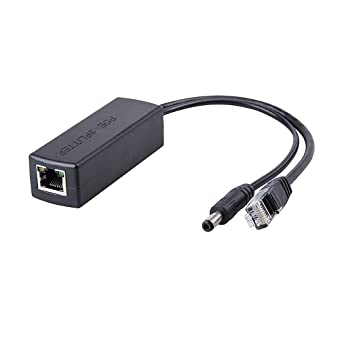 Active POE Splitter Adapter, 48V to 12V, IEEE 802.3af/at Compliant 10/100/1000Mbps up to 100 Meters for Surveillance Camera, Wireless Access Point and VoIP Phone