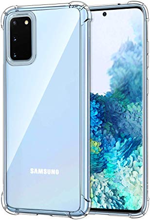 Matone for Samsung Galaxy S20 Case, Crystal Clear Slim Protective Cover with Reinforced Corner Bumpers, Flexible Soft TPU Anti-Scratch Case for Samsung Galaxy S20