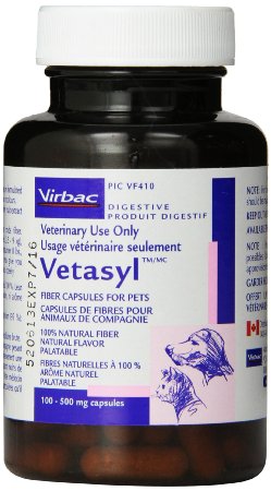 Virbac Vetasyl Fiber Capsules 500 mg, 100 ct