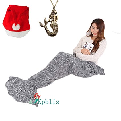 Kpblis® Warm and Soft Mermaid Tail Blanket 7 diffenrent Colors Mermaid Blanket for Kids and Adult