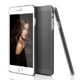 iPhone 6 Plus Case LoHiTM Apple iPhone 6 Plus Cover Slim Case Protective Ultra Thin Defender Lightweight Mesh Hard PC Back Case for iPhone 6 Plus 55 InchGray