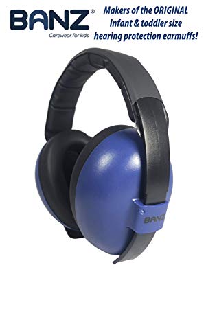 Banz Baby Hearing Protection Earmuffs, Small, Navy Blue