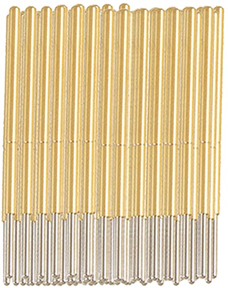 uxcell 100 Pcs Spherical Radius Tip Spring Test Probes Pin