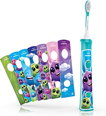 Philips Sonicare Elektrische Kinderzahnbürste HX6321/03 Schallzahnbürste Bunt