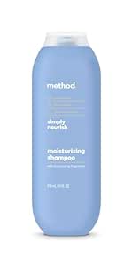 Method Moisturizing Shampoo, Simply Nourish with Shea Butter, Coconut, and Rice Milk Scent Notes, Paraben and Sulfate Free, 14 oz (Pack of 1)