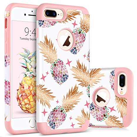 BENTOBEN Compatible with Phone Case iPhone 8 Plus/iPhone 7 Plus - Rose Gold