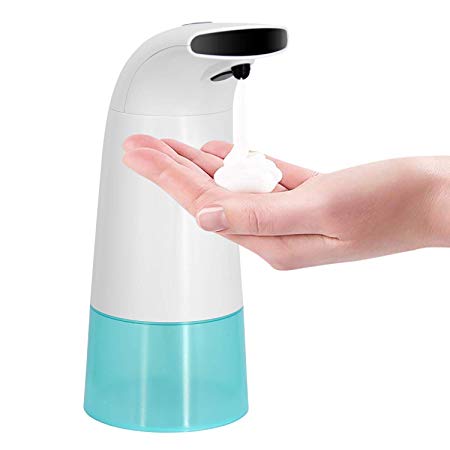 EGLCARE Soap Dispenser, Touchless Automatic Soap Dispenseing Infrared Motion Sensor Waterproof Adjustable Hands-Free for Kitchen Bathroom