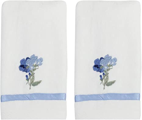 Croscill Charlotte Fingertip Towel Set, Blue