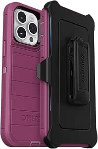 OtterBox iPhone 14 Pro Max (Only) - Defender Series Case - Rugged & Durable - Case Only - Non-Retail Packaging - (Canyon Sun (Pink))