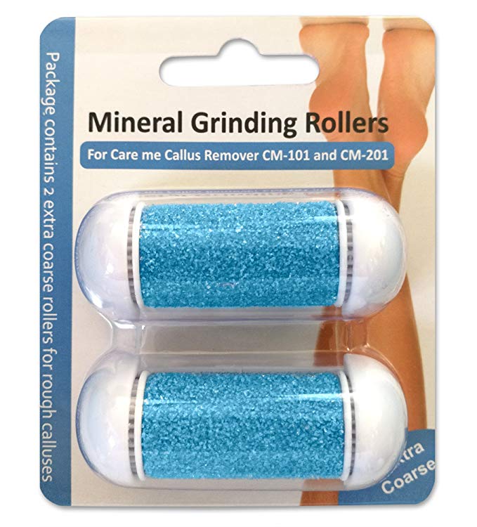 Super Coarse Refill Rollers for Care me Callus Removers - Extra Coarse Replacement Rollers for Hard Skin & Calluses on Foot - Suitable for All Types of Skin (pack of 2)