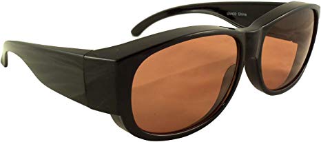 Fit Over Sunglasses Blue Blocker Driving Lens Wear Over Prescription Glasses