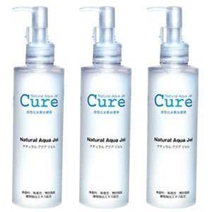 3 PACK of Cure Natural Aqua Gel 250ml - Best selling exfoliator in Japan