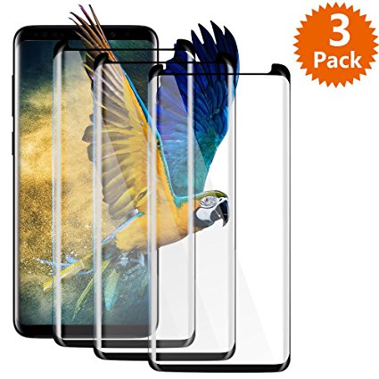 Samsung Galaxy S9 Plus Screen Protector, BlingFilm (3-Pack) Galaxy S9 Plus [ Tempered Glass ] Screen Protector [ Case Friendly ] for Samsung Galaxy S9 Plus 6.2" 2018 released