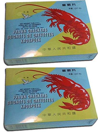 Shrimp Chips Prawn Crackers 2 boxes of 8oz (227g) each
