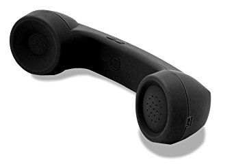 POLAROID Bluetooth Wireless Retro Handset for Smartphones - Retail Packaging - Black