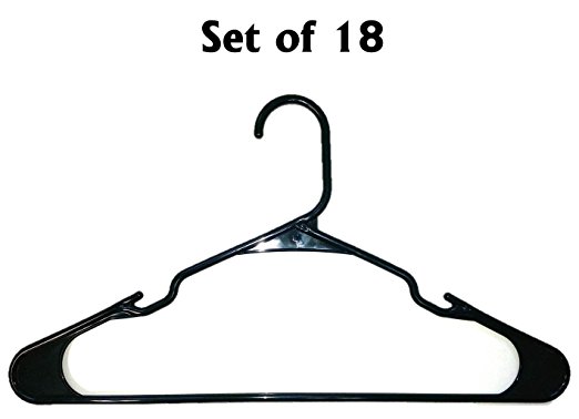 Notched Hangers 18 (Black) (9.38"H x 16.63"W x .25"D)