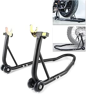 Xitomer 450lbs Universal Motorcycle Rear Stand Wheel Lift Stands, Spool-Style Lift Stand Universal Paddock Stand Powersports Stands Heavy Duty Paddock Stand