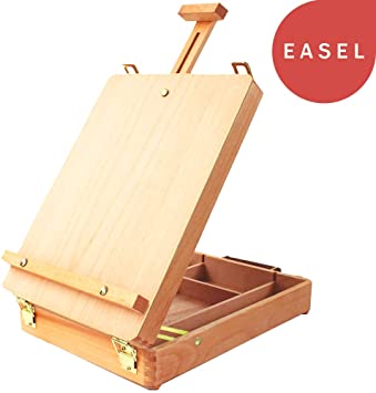 Tabletop Easel Art Easel Desktop Easel for Painting, Premium Wooden Sketchbox Easel, Desktop Painting Easel for Student Artist Beginner